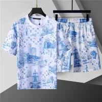 Cheap Louis Vuitton LV Tracksuits Short Sleeved For Men #1298451 Replica Wholesale [$48.00 USD] [ITEM#1298451] on Replica Louis Vuitton LV Tracksuits