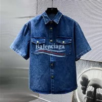 Cheap Balenciaga Fashion Tracksuits Short Sleeved For Men #1298610 Replica Wholesale [$72.00 USD] [ITEM#1298610] on Replica Balenciaga Fashion Tracksuits