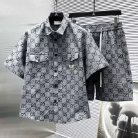 Cheap Gucci Tracksuits Short Sleeved For Men #1298615 Replica Wholesale [$72.00 USD] [ITEM#1298615] on Replica Gucci Tracksuits