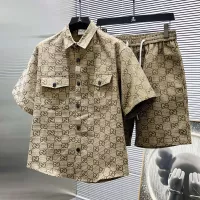 Cheap Gucci Tracksuits Short Sleeved For Men #1298616 Replica Wholesale [$72.00 USD] [ITEM#1298616] on Replica Gucci Tracksuits