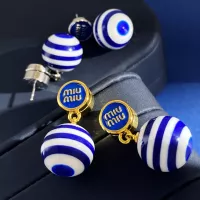 Cheap MIU MIU Earrings For Women #1301541 Replica Wholesale [$29.00 USD] [ITEM#1301541] on Replica MIU MIU Earrings