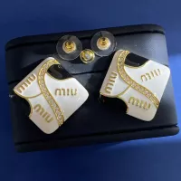 Cheap MIU MIU Earrings For Women #1301680 Replica Wholesale [$29.00 USD] [ITEM#1301680] on Replica MIU MIU Earrings