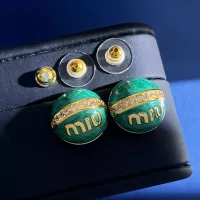 Cheap MIU MIU Earrings For Women #1301729 Replica Wholesale [$29.00 USD] [ITEM#1301729] on Replica MIU MIU Earrings