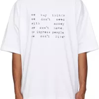 Cheap VETEMENTS T-Shirts Short Sleeved For Unisex #1302833 Replica Wholesale [$38.00 USD] [ITEM#1302833] on Replica VETEMENTS T-Shirts