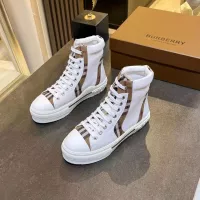 Cheap Burberry High Tops Shoes For Men #1302883 Replica Wholesale [$105.00 USD] [ITEM#1302883] on Replica Burberry High Tops Shoes