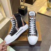 Cheap Burberry High Tops Shoes For Men #1302887 Replica Wholesale [$105.00 USD] [ITEM#1302887] on Replica Burberry High Tops Shoes