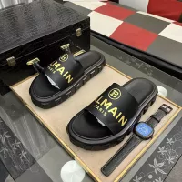 Cheap Balmain Slippers For Men #1302969 Replica Wholesale [$56.00 USD] [ITEM#1302969] on Replica Balmain Slippers