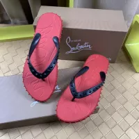 Cheap Christian Louboutin CL Slippers For Men #1303002 Replica Wholesale [$56.00 USD] [ITEM#1303002] on Replica Christian Louboutin CL Slippers