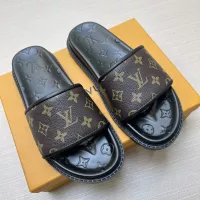 Cheap Louis Vuitton Slippers For Men #1303742 Replica Wholesale [$56.00 USD] [ITEM#1303742] on Replica Louis Vuitton Slippers