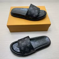 Cheap Louis Vuitton Slippers For Men #1303743 Replica Wholesale [$56.00 USD] [ITEM#1303743] on Replica Louis Vuitton Slippers