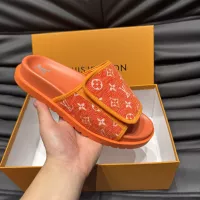 Cheap Louis Vuitton Slippers For Men #1303748 Replica Wholesale [$56.00 USD] [ITEM#1303748] on Replica Louis Vuitton Slippers