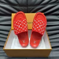 Cheap Louis Vuitton Slippers For Men #1303749 Replica Wholesale [$56.00 USD] [ITEM#1303749] on Replica Louis Vuitton Slippers