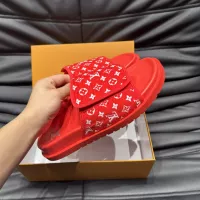 Cheap Louis Vuitton Slippers For Men #1303749 Replica Wholesale [$56.00 USD] [ITEM#1303749] on Replica Louis Vuitton Slippers