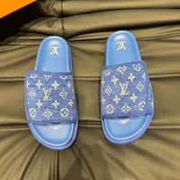 Cheap Louis Vuitton Slippers For Men #1303751 Replica Wholesale [$56.00 USD] [ITEM#1303751] on Replica Louis Vuitton Slippers