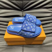 Cheap Louis Vuitton Slippers For Men #1303751 Replica Wholesale [$56.00 USD] [ITEM#1303751] on Replica Louis Vuitton Slippers