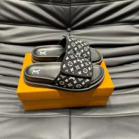 Cheap Louis Vuitton Slippers For Men #1303752 Replica Wholesale [$56.00 USD] [ITEM#1303752] on Replica Louis Vuitton Slippers