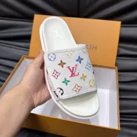 Cheap Louis Vuitton Slippers For Men #1303754 Replica Wholesale [$56.00 USD] [ITEM#1303754] on Replica Louis Vuitton Slippers