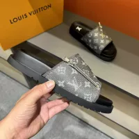 Cheap Louis Vuitton Slippers For Men #1303813 Replica Wholesale [$56.00 USD] [ITEM#1303813] on Replica Louis Vuitton Slippers