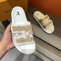 Cheap Louis Vuitton Slippers For Men #1303816 Replica Wholesale [$56.00 USD] [ITEM#1303816] on Replica Louis Vuitton Slippers