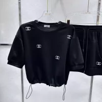 Cheap Chanel Tracksuits Short Sleeved For Women #1303817 Replica Wholesale [$88.00 USD] [ITEM#1303817] on Replica Chanel Tracksuits