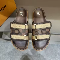 Cheap Louis Vuitton Slippers For Men #1303822 Replica Wholesale [$56.00 USD] [ITEM#1303822] on Replica Louis Vuitton Slippers