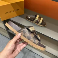 Cheap Louis Vuitton Slippers For Men #1303822 Replica Wholesale [$56.00 USD] [ITEM#1303822] on Replica Louis Vuitton Slippers