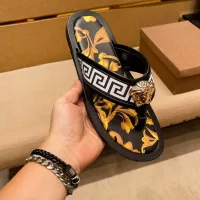 Cheap Versace Slippers For Men #1303831 Replica Wholesale [$52.00 USD] [ITEM#1303831] on Replica Versace Slippers