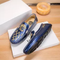 Cheap Versace Leather Shoes For Men #1303838 Replica Wholesale [$72.00 USD] [ITEM#1303838] on Replica Versace Leather Shoes