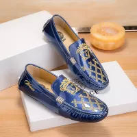 Cheap Versace Leather Shoes For Men #1303838 Replica Wholesale [$72.00 USD] [ITEM#1303838] on Replica Versace Leather Shoes