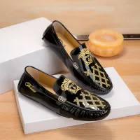 Cheap Versace Leather Shoes For Men #1303839 Replica Wholesale [$72.00 USD] [ITEM#1303839] on Replica Versace Leather Shoes