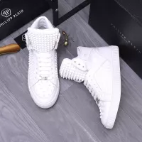 Cheap Philipp Plein PP High Tops Shoes For Men #1304032 Replica Wholesale [$130.00 USD] [ITEM#1304032] on Replica Philipp Plein PP High Tops Shoes