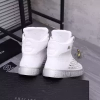 Cheap Philipp Plein PP High Tops Shoes For Men #1304034 Replica Wholesale [$130.00 USD] [ITEM#1304034] on Replica Philipp Plein PP High Tops Shoes