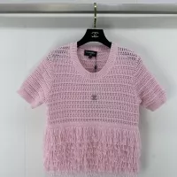 Cheap Chanel T-Shirts Short Sleeved For Women #1304061 Replica Wholesale [$72.00 USD] [ITEM#1304061] on Replica Chanel T-Shirts