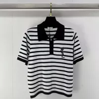 Cheap Yves Saint Laurent YSL T-shirts Short Sleeved For Women #1304088 Replica Wholesale [$76.00 USD] [ITEM#1304088] on Replica Yves Saint Laurent YSL T-shirts