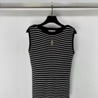 Cheap Yves Saint Laurent YSL T-shirts Sleeveless For Women #1304093 Replica Wholesale [$80.00 USD] [ITEM#1304093] on Replica Yves Saint Laurent YSL T-shirts