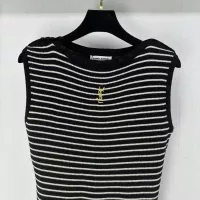 Cheap Yves Saint Laurent YSL T-shirts Sleeveless For Women #1304093 Replica Wholesale [$80.00 USD] [ITEM#1304093] on Replica Yves Saint Laurent YSL T-shirts