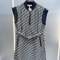 Cheap Christian Dior Dresses Sleeveless For Women #1304113 Replica Wholesale [$88.00 USD] [ITEM#1304113] on Replica Christian Dior Dresses