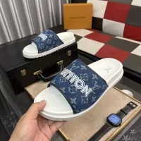 Cheap Louis Vuitton Slippers For Men #1304552 Replica Wholesale [$56.00 USD] [ITEM#1304552] on Replica Louis Vuitton Slippers