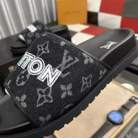 Cheap Louis Vuitton Slippers For Men #1304553 Replica Wholesale [$56.00 USD] [ITEM#1304553] on Replica Louis Vuitton Slippers