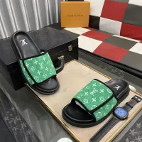 Cheap Louis Vuitton Slippers For Men #1304556 Replica Wholesale [$56.00 USD] [ITEM#1304556] on Replica Louis Vuitton Slippers