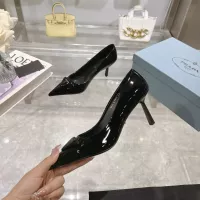 Cheap Prada High-heeled Shoes For Women #1305718 Replica Wholesale [$102.00 USD] [ITEM#1305718] on Replica Prada High-heeled Shoes