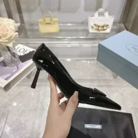 Cheap Prada High-heeled Shoes For Women #1305718 Replica Wholesale [$102.00 USD] [ITEM#1305718] on Replica Prada High-heeled Shoes