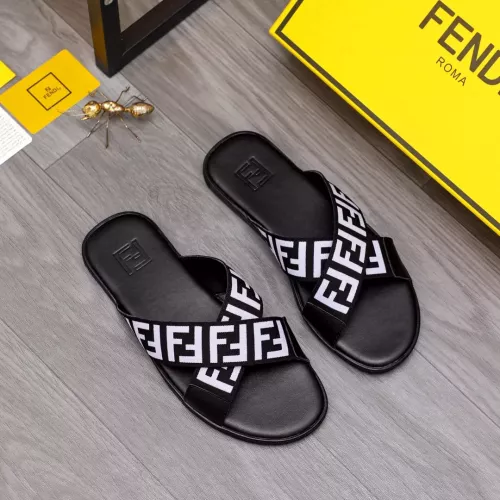 Cheap Fendi Slippers For Men #1318891 Replica Wholesale [$42.00 USD] [ITEM#1318891] on Replica Fendi Slippers