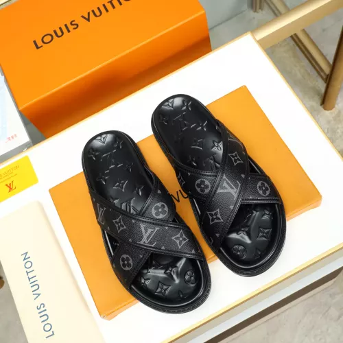 Cheap Louis Vuitton Slippers For Men #1318899 Replica Wholesale [$64.00 USD] [ITEM#1318899] on Replica Louis Vuitton Slippers