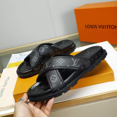 Cheap Louis Vuitton Slippers For Men #1318899 Replica Wholesale [$64.00 USD] [ITEM#1318899] on Replica Louis Vuitton Slippers