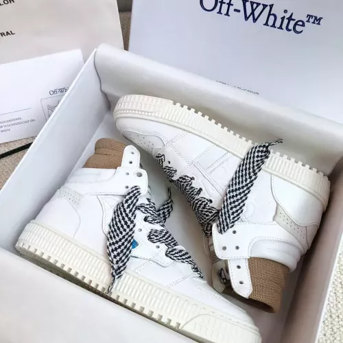 Cheap Off-White High Tops Shoes For Men #1319153 Replica Wholesale [$112.00 USD] [ITEM#1319153] on Replica Off-White High Tops Shoes