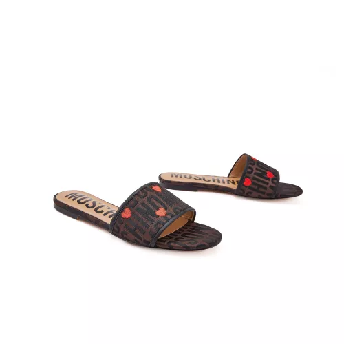 Cheap Moschino Slippers For Women #1319575 Replica Wholesale [$82.00 USD] [ITEM#1319575] on Replica Moschino Slippers
