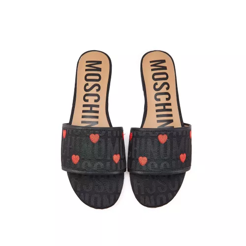 Cheap Moschino Slippers For Women #1319576 Replica Wholesale [$82.00 USD] [ITEM#1319576] on Replica Moschino Slippers