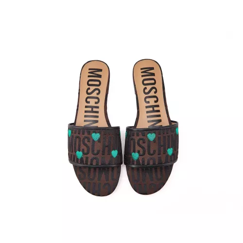 Cheap Moschino Slippers For Women #1319592 Replica Wholesale [$82.00 USD] [ITEM#1319592] on Replica Moschino Slippers