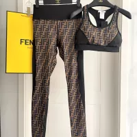 Cheap Fendi Yoga Tracksuits Sleeveless For Women #1310118 Replica Wholesale [$42.00 USD] [ITEM#1310118] on Replica Fendi Tracksuits